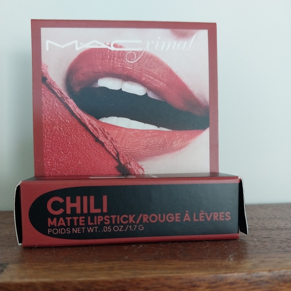 NIB MACximal Matte Lipstick Mini in Chili - Picture 4 of 5